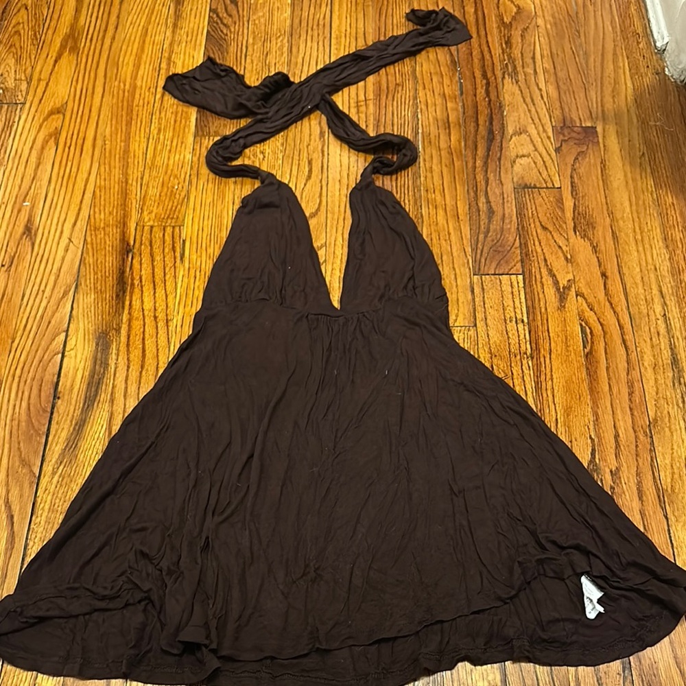 Elegant Brown Halter top